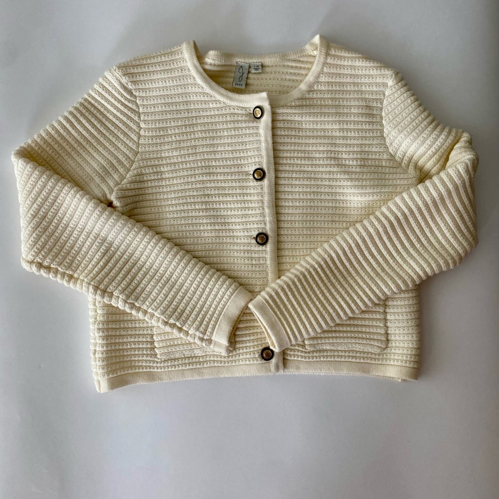 Cream knit cardigan, joie. New without tags.